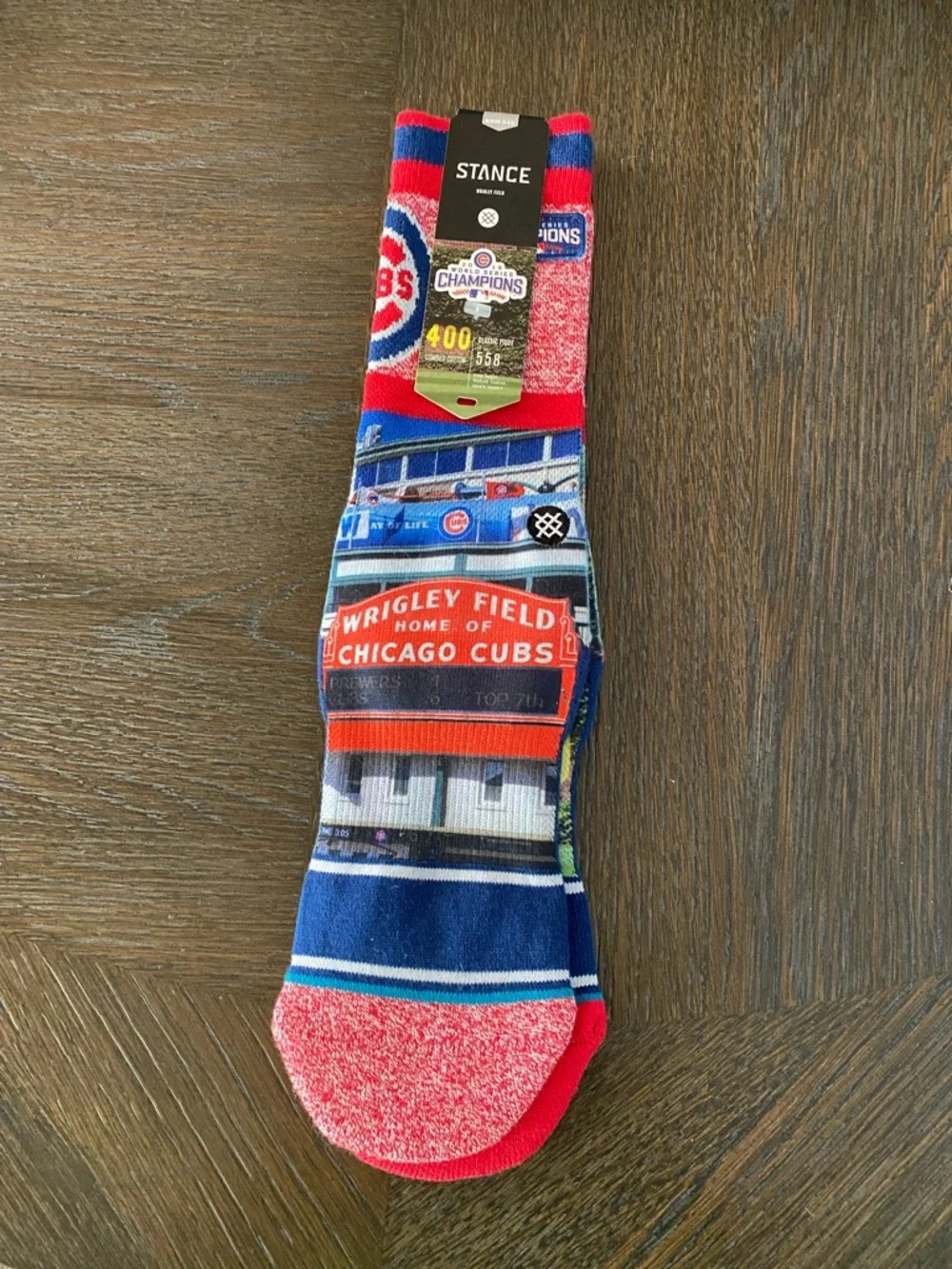 Stance 2019 World Series Chicago Cubs Wrigley Field Crew Socks - Picture 1 of 6